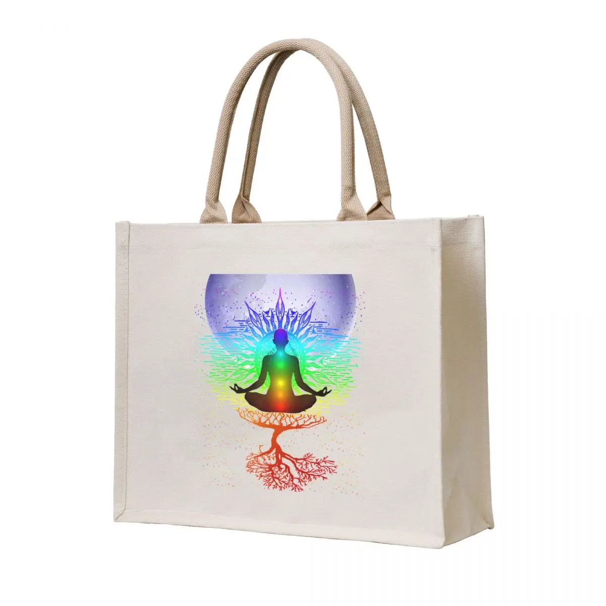 

Chakra Meditation Moon Tree of Life Tote Bag Women's shopping bag Shopper bag Women's shopper cute pouch