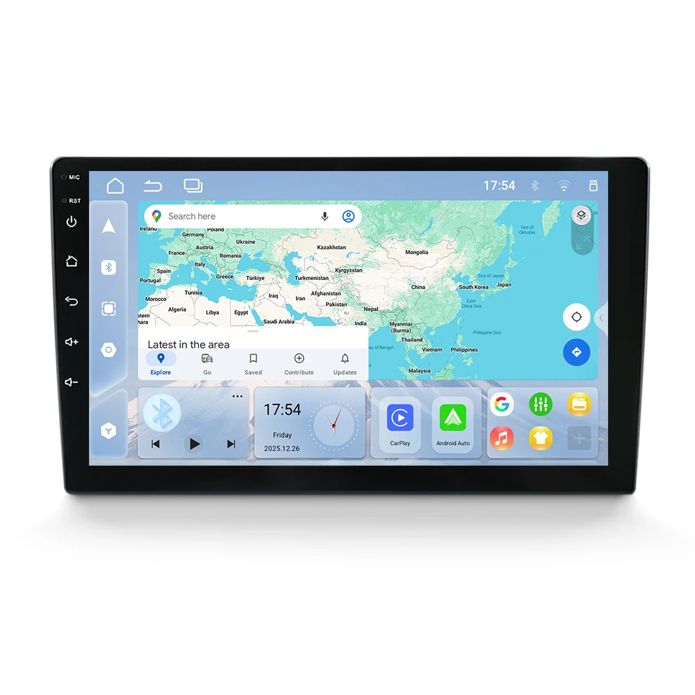 Mekede 9 / 10 Zoll Autoradio Multimedia-Player 1280*720 Universelles Steuergerät Android 15 Navigation GPS Intelligente Systeme Kabelloses Carplay AUTO – Detail 7