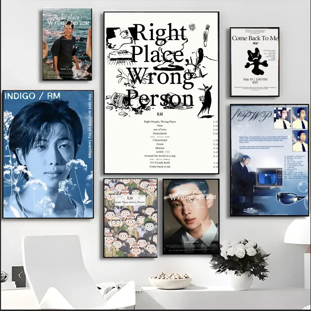 لوحة سينجر RM RPWP للخط عالي الدقة مقاومة للماء من القماش ملصق فني: ديكور جدران جمالي للمنزل والبار والمزيد #1