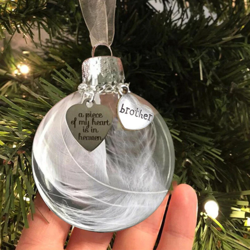 Christmas Ball Hanging Ornament, Pendant for Decorations, I Have An Angel in Heaven Memorial, Home Decor, 2024