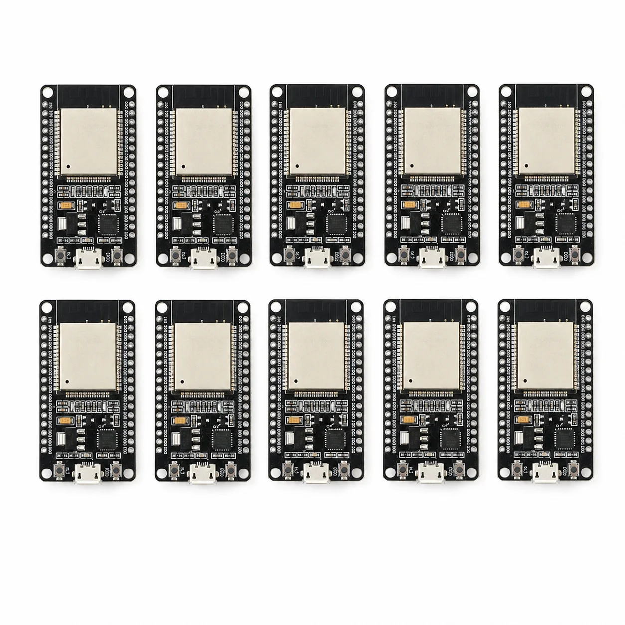 10PCS ESP32 Development Board WiFi Bluetooth Dual Core ESP-32 ESP-32S CP2102 CH9102 CH340 Type-C Micro USB Module