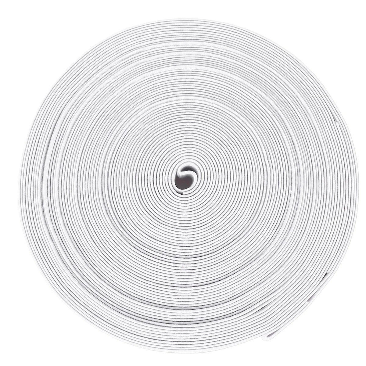 

16M Roll 1.5Cm Thickened Plain Elastic Band For Diy Shoes Accessories White Polyester Yarn Material Shoe Strap Replacement