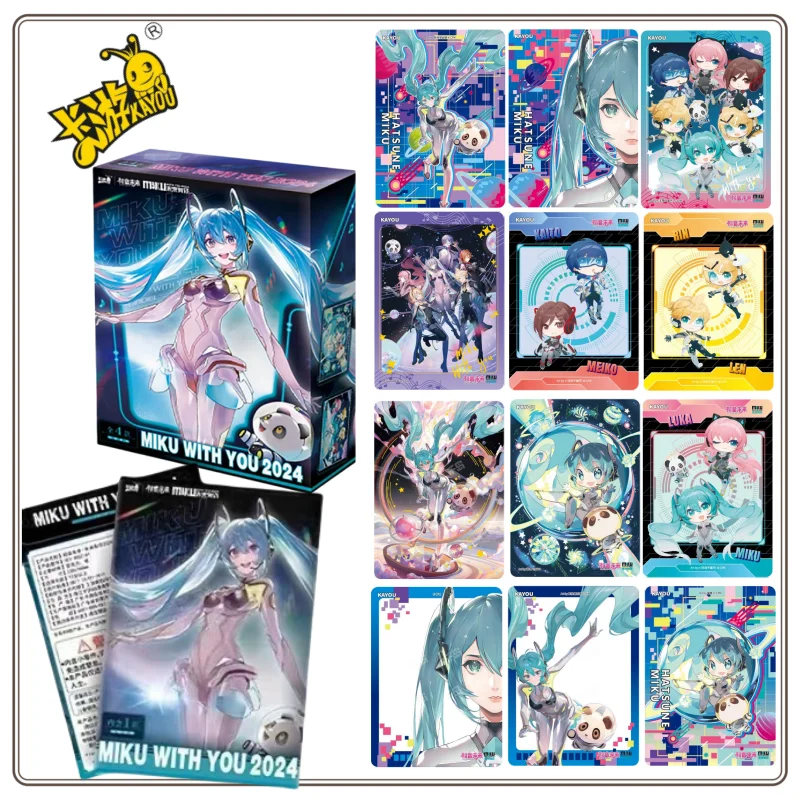 KAYOU Genuine Hatsune Miku Collection Cards Fans Love Japanese Idol HD Craft Character Cards Christmas Popularity Family Gifts