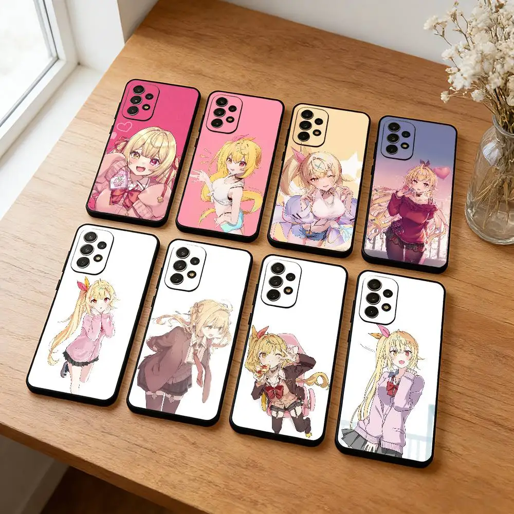 

Hoshikawa Sara Ctue VTuber Phone Case For Samsung S25,S24,S23,S22,S21,S20,Plus, Soft Silicone Black Cover