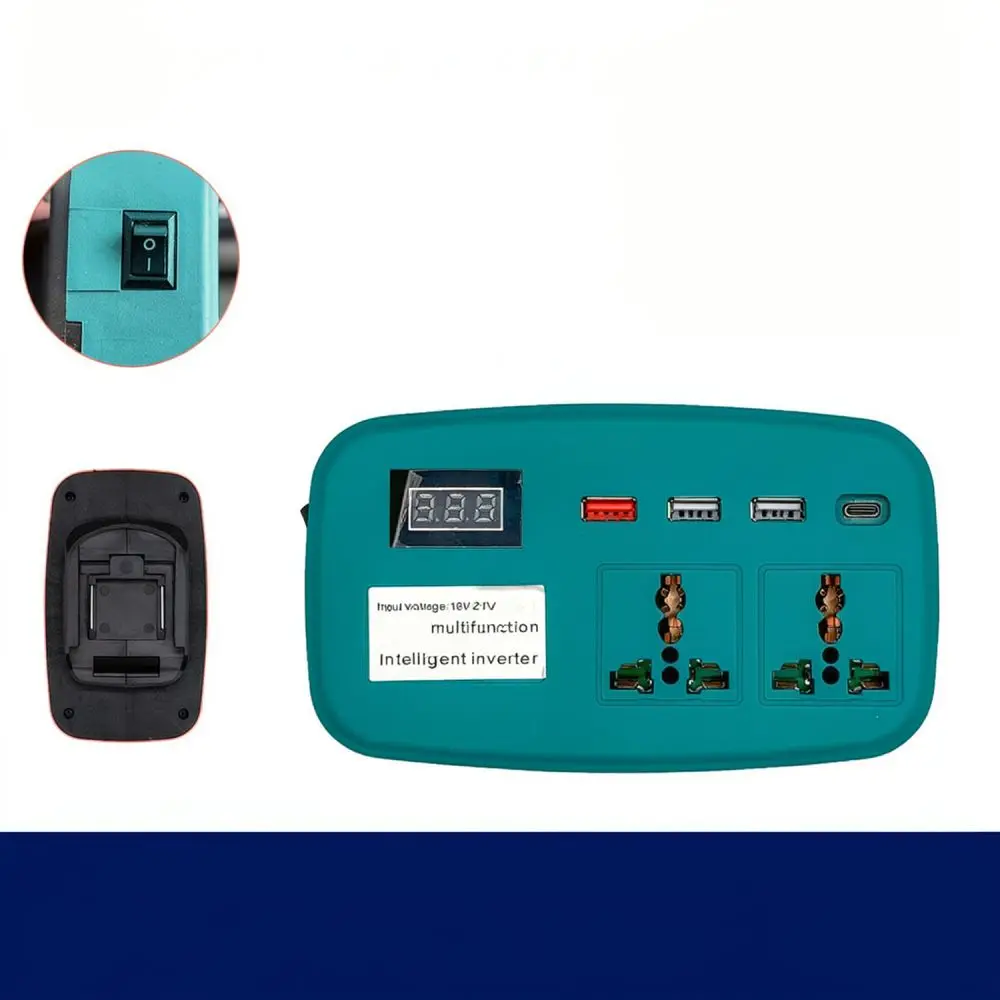 Portable Battery Converter For Makita Interface DC To AC 220V Power Inverter Outdoor Car Emergency Electricity Supply Unit