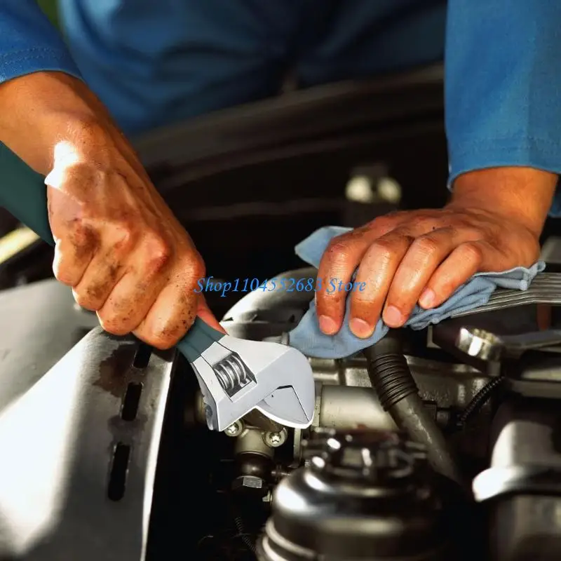 

Y6GD Heavy Duty Adjustable Spanner Tool with Corrosion Proof Coating and Nonslip Plastic Grip for Mechanical Work Maintenance