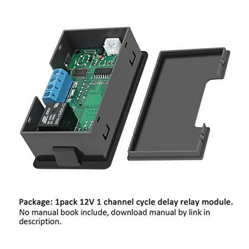 DC 12V Time Delay Switch 10A Timer Switch Module Programmable Digital Time Cycle Adjustable Timing Relay Time Delay Switch