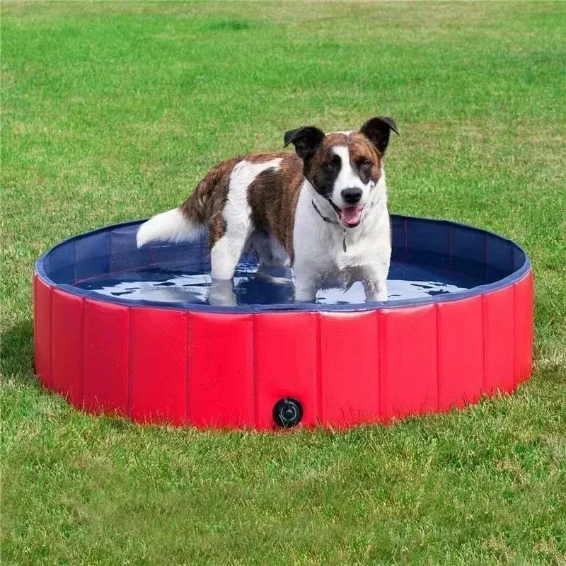 Large/small Dog Mobile Pool Pet Folding Pool Swimming Pool Cat Sand Pool Cleaning Supplies PVC Pet Bathtub