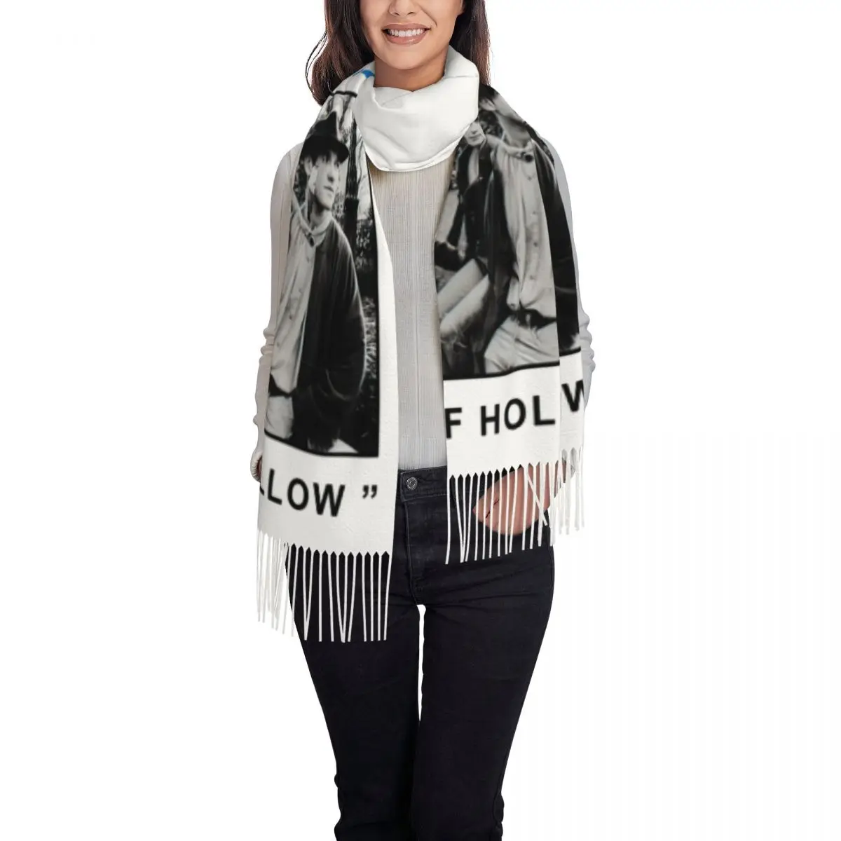 Custom Lady The Smiths  HATFUL OF HOLLOW  Scarves  Winter Soft Warm Tassel Shawl Wraps Alternative British Rock Band Scarf