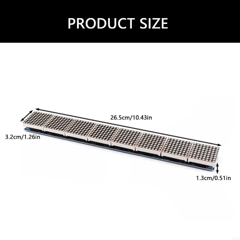 F68C MAX7219 8x8 LED Dot Matrixes Display Module for Microcontroller Integration