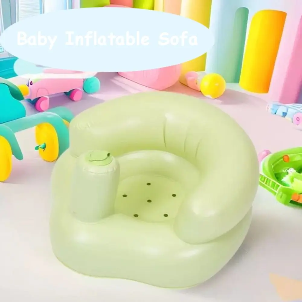 أريكة أطفال بلون سادة من Ins Style قابلة للطي مدمجة في مضخة هواء أريكة قابلة للنفخ مقعد كرسي أطفال منزلي خارجي للأطفال الصغار #5