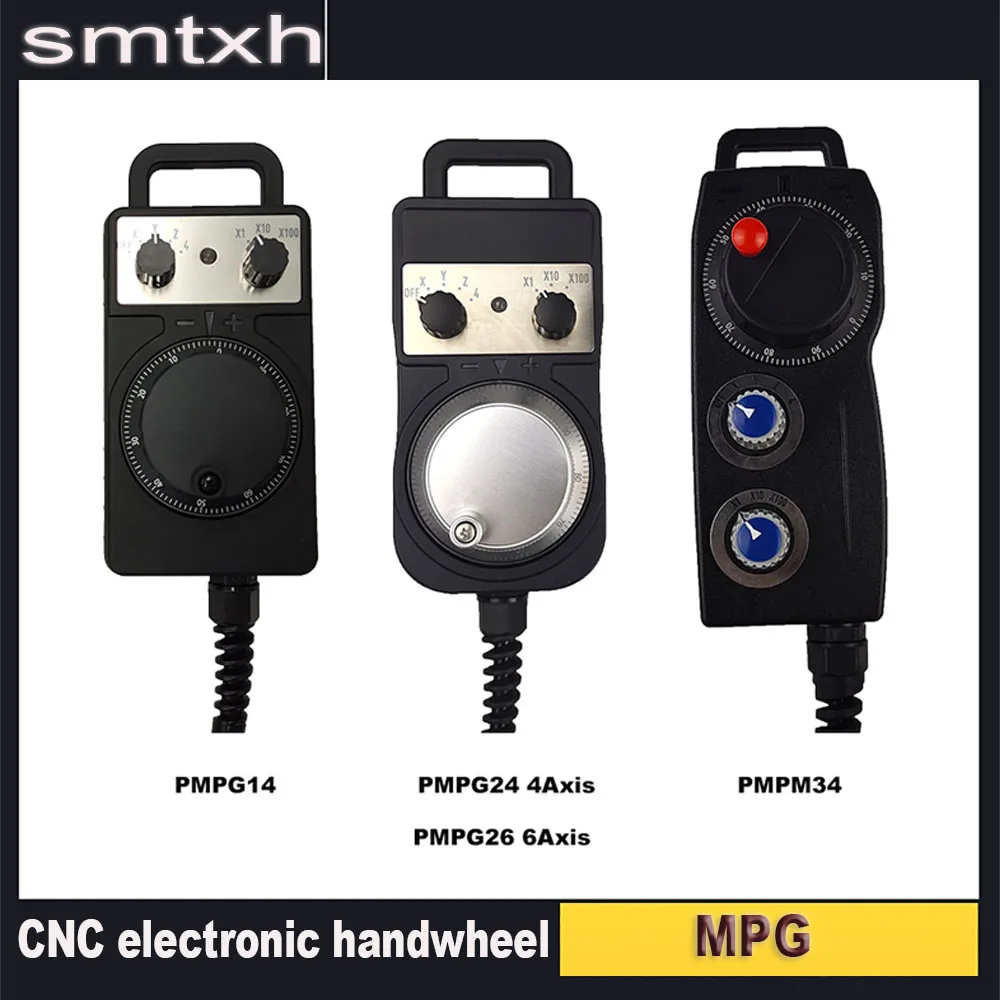 

CNC electronic handwheel, 4/6-axis MPG mach3 controller FAGOR GSK Siemens Mitsubishi FANUC 5V manual pulse generator