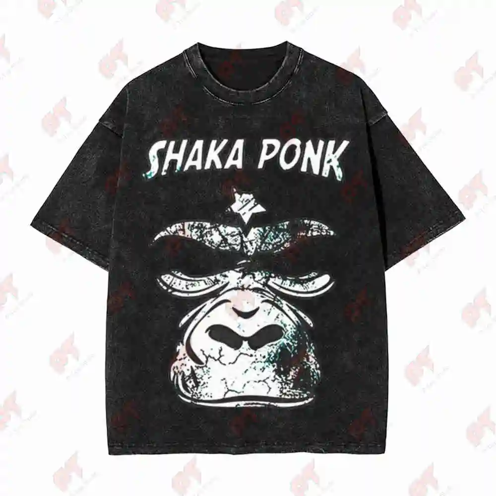 Shaka Ponk Skull Money Bag Vintage Washed Tee Pure Cotton T-Shirt - view 4