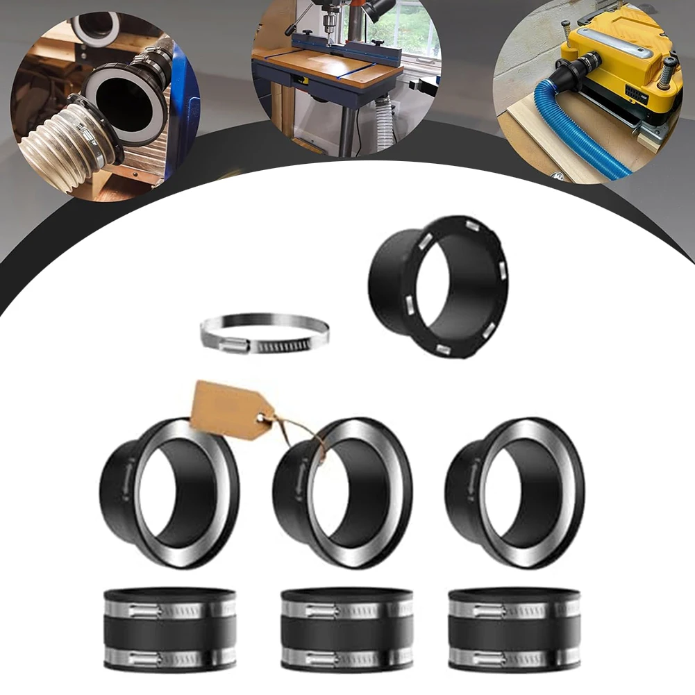 magnetic-dust-connector-with-rubber-gasket-and-stainless-steel-clamp-designed-for-100mm-pipe-compatibility-and-durability