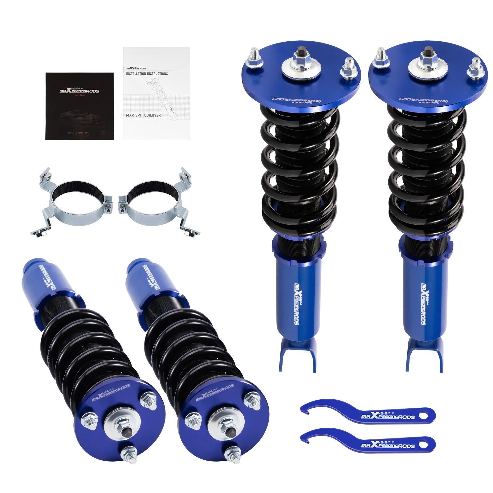 Coilovers Suspension Struts For Honda Accord 1990-97 Adj. Height  Coils, Springs Shock  Strut