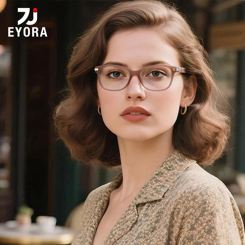 

EYORA Currents TR90 Anti-Reflective Reading Glasses Anti Blue Light Myopia Eyewear Photochromic Prescription Eyeglasses Lens