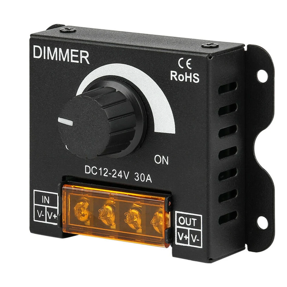 LED Light Strip Dimmer Plastic Brightness Regulator Knob Switch Dimming Tools LED Soft And Hard Light Strip Light With Dimmer