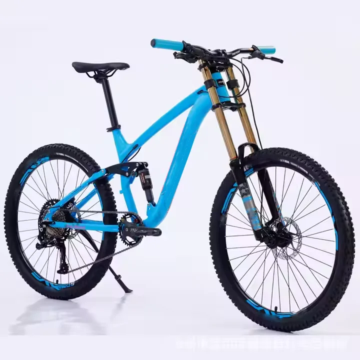 26 Inch Disc Brake Bicycle Dual Suspension Full Steel MTB 24 Speed Rim Mountain Bike 26 Inch Aluminum Alloy Fork Disc