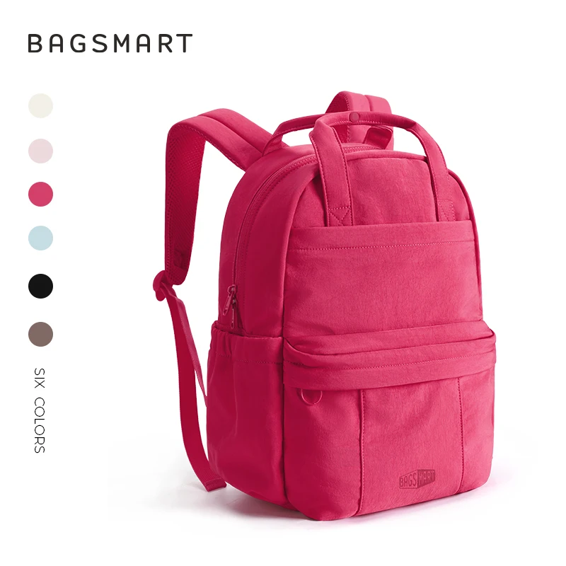 BAGSMART Schulrucksack für Mädchen, multifunktional, Freizeit, Reisen, Handgepäck, Rucksack, großes Fassungsvermögen, Business-Laptoptasche mit 14,3 Zoll