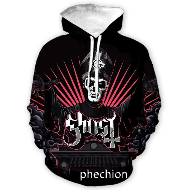 phechion New Men/Women Ghost Band 3D Print Clothing Long Sleeve Fashion Sweatshirt Hoodies Sport Casual Pants Z108