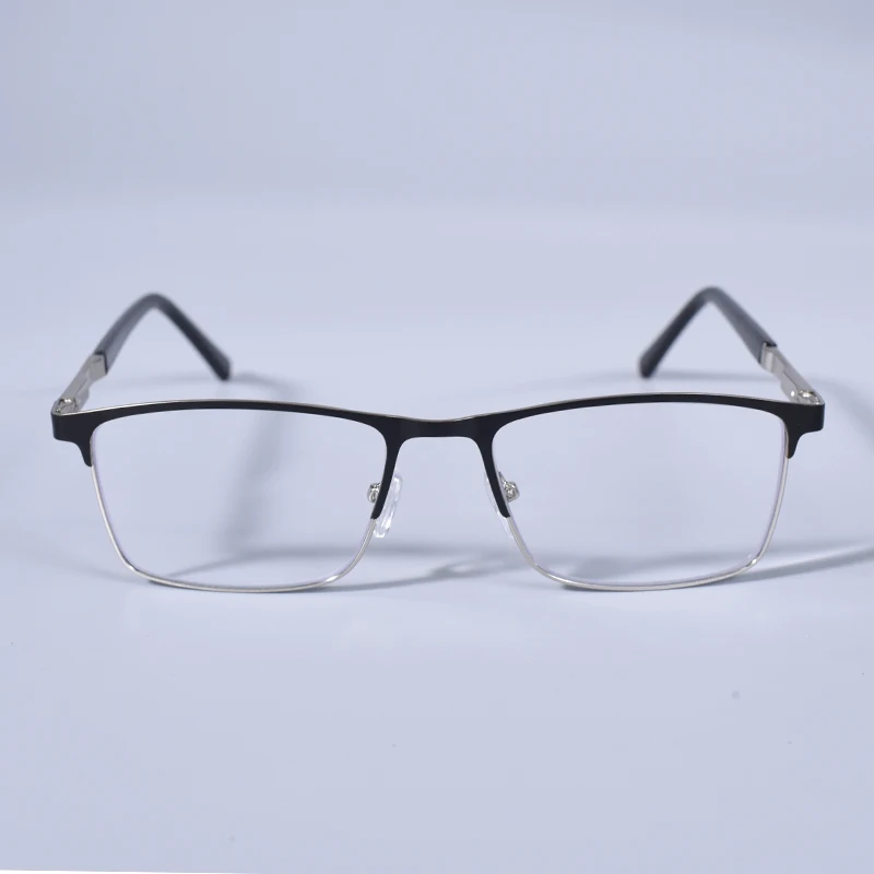 Männer Blau licht blockieren Lesebrille für Männer Metall Rahmen Magazin Leser Übergroßen Frühling Scharnier Rahmen Doppel Farbe + 125 + 175 + 22 – Detail 6
