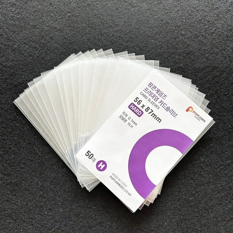 50pcs Clear Acid-Free CPP Photocard Sleeves