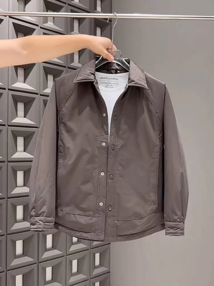 

Модная мужская куртка с буквенным принтом и воротником-стойкой, высококачественная, осенне-зимняя, стильная, индивидуальная верхняя одежда