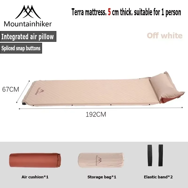 MOUNTAINHIKER Ultra-dikke 3CM & 5CM Camping Zelfopblaasbare Matras Memory Foam Enkel/Dubbel Waterdichte Mat Campingbed Mat Buiten - afbeelding 1