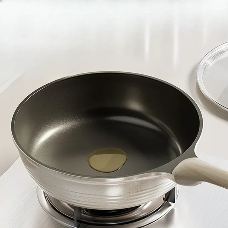 

Uncoated pans, non stick pans for household use, induction cookers