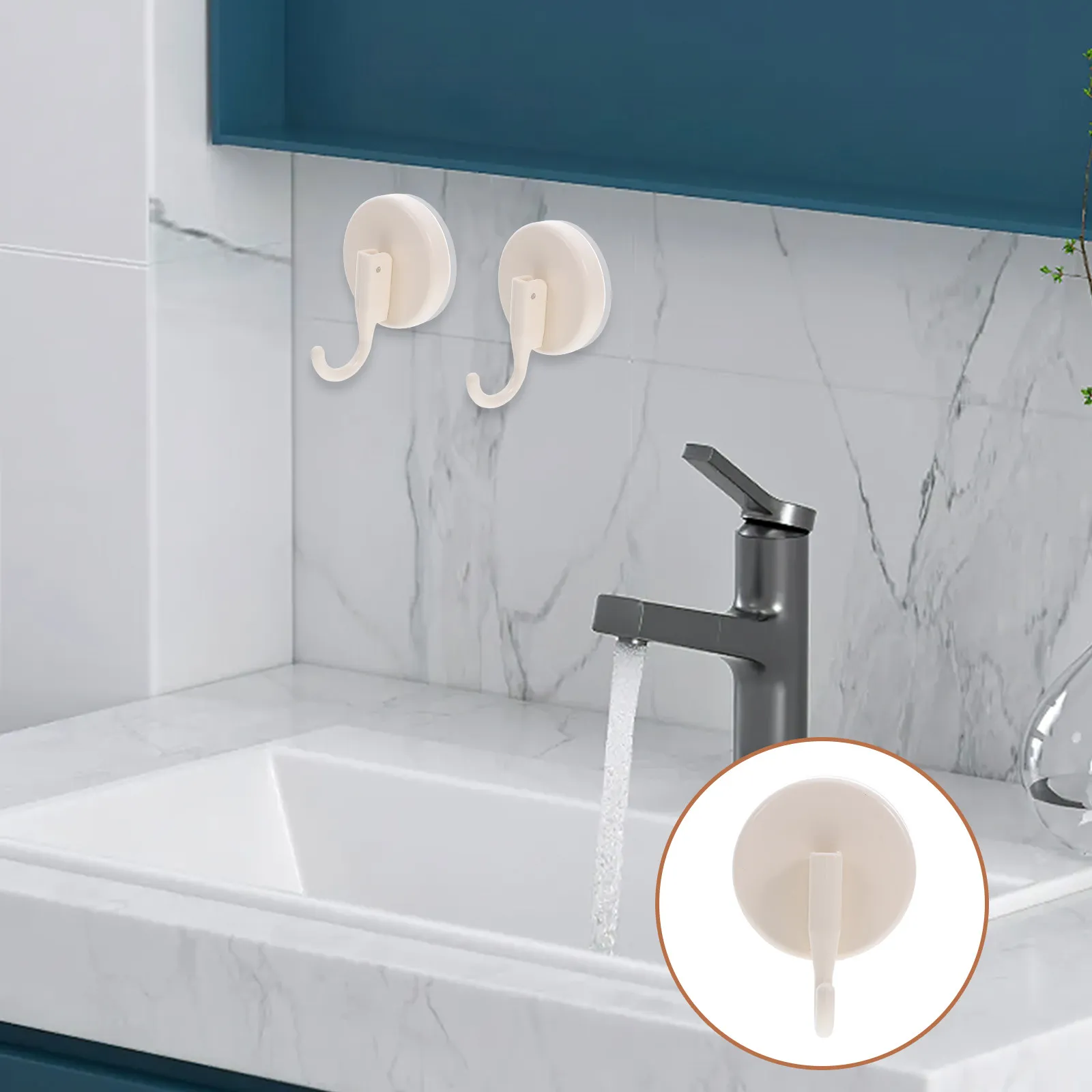 

Набор из 4 прочных крючков на присосках без сверления для ванной, кухни, стекла, плитки, полотенец, халатов, мочалок, кухонной утвари