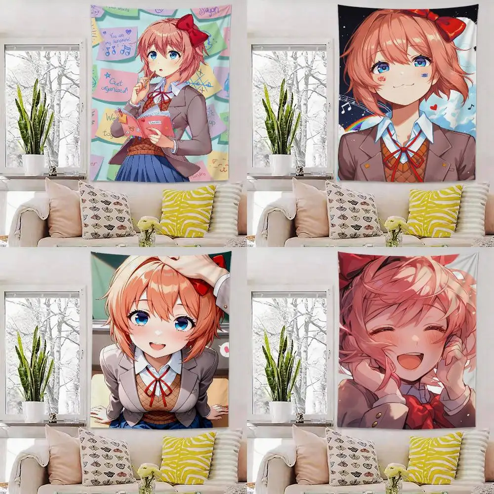 

DDLC Girl S-Sayori Flag Outdoor Decorations for Bedrooms Home Decor Items Decoration Banners