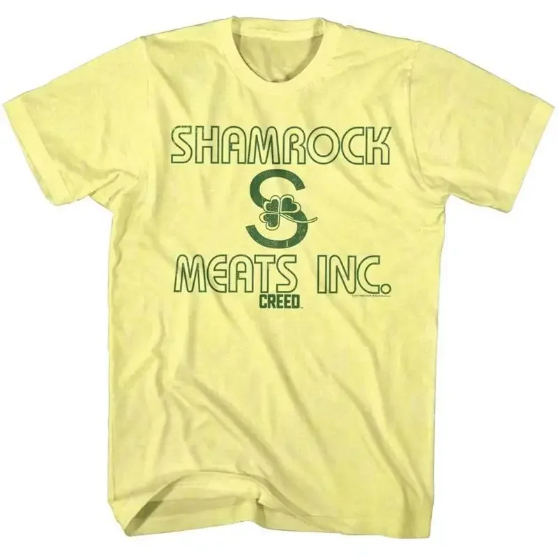 Creed Shamrock Meats Inc Yellow Heather T Shirt