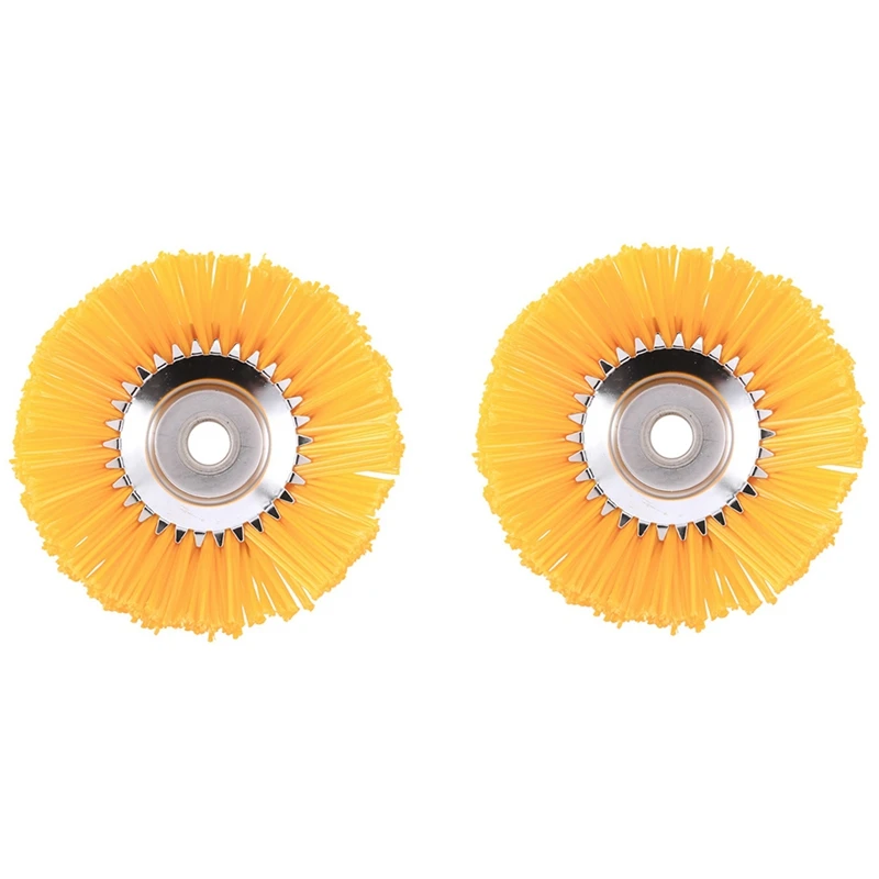 2X Nylon Brush Universal Trimmer Brush Head Cutter Durable Garden Tools Outer Diameter 200Mm Inner Hole 25.4Mm