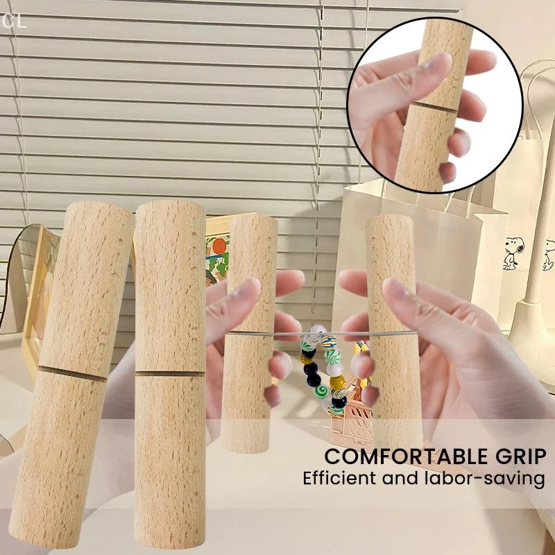

Especial 2Pcs Wood Knot Grippers Bead Knotting Tool For Silicone Beads Keychains Bracelets Tightening Tool Jewelry Making Tool