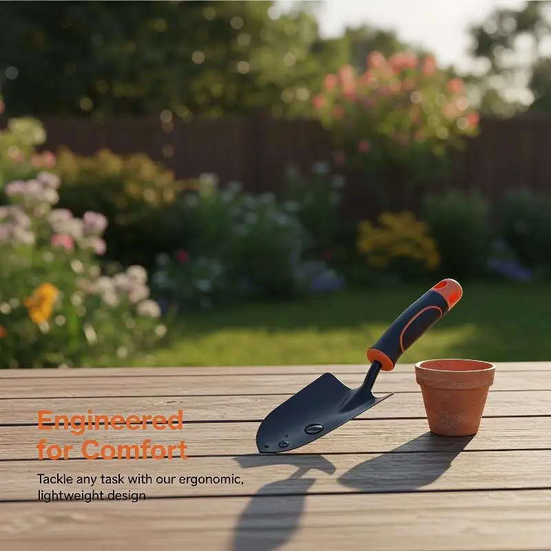 Mini Garden Shovel Rake Trowel 3Pcs Kit Child-friendly Gardening Tools for School Planting Practice Use