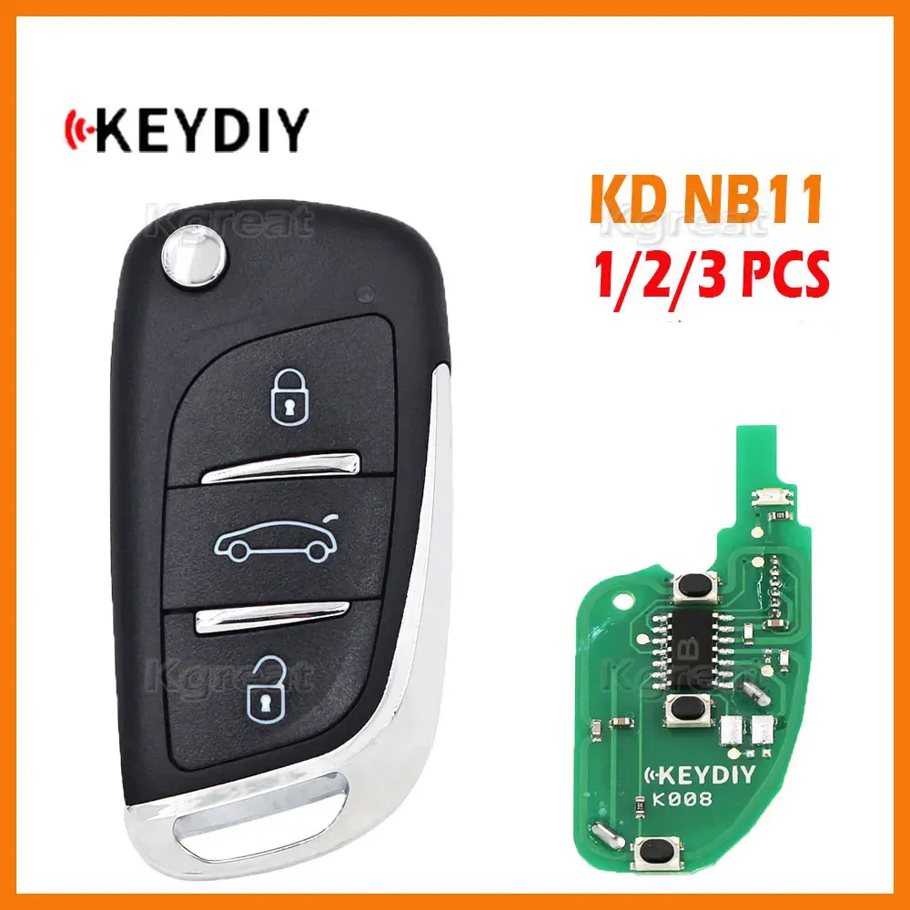 

1/2/3pcs KEYDIY KD NB11 Multi-functional Car Remote Key KD NB11-2 Universal Remote Control Key for KD900+ URG200 KD-X2 NB-Series