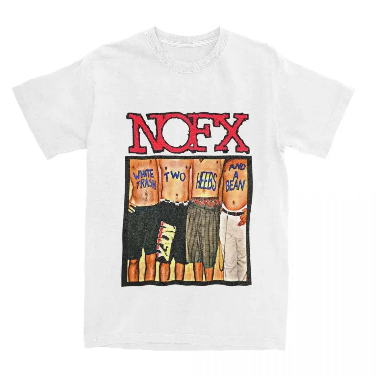 Nofx rock band gráfico camiseta feminina masculina oversized manga curta topos moda casual algodão diário t rua y2k unisex camiseta