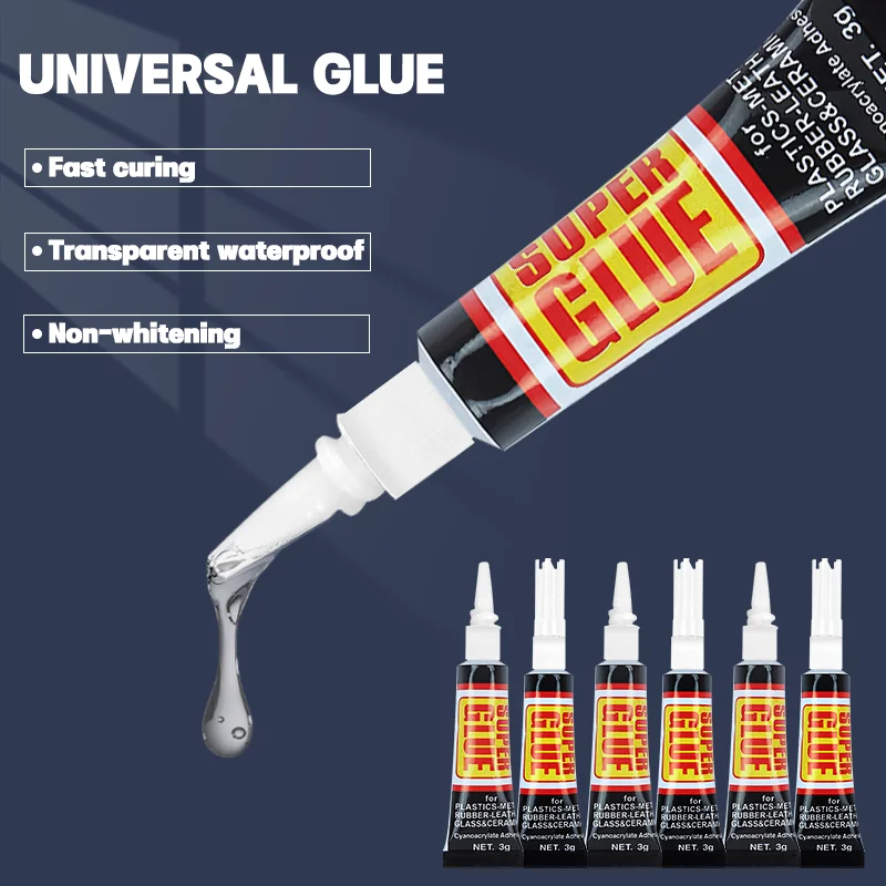 1/2/4/10/20pcs Universal Glue Strong Quick Drying Adhesive Repair Adhesive for Metal Plastic Glass Multifunctional Powerful Glue