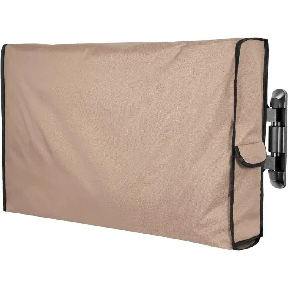 

Heavy Duty 210D Outdoor TV Cover with Waterproof and Dustproof Fabric Reinforced Double Stitching and Remote Storage Pocket