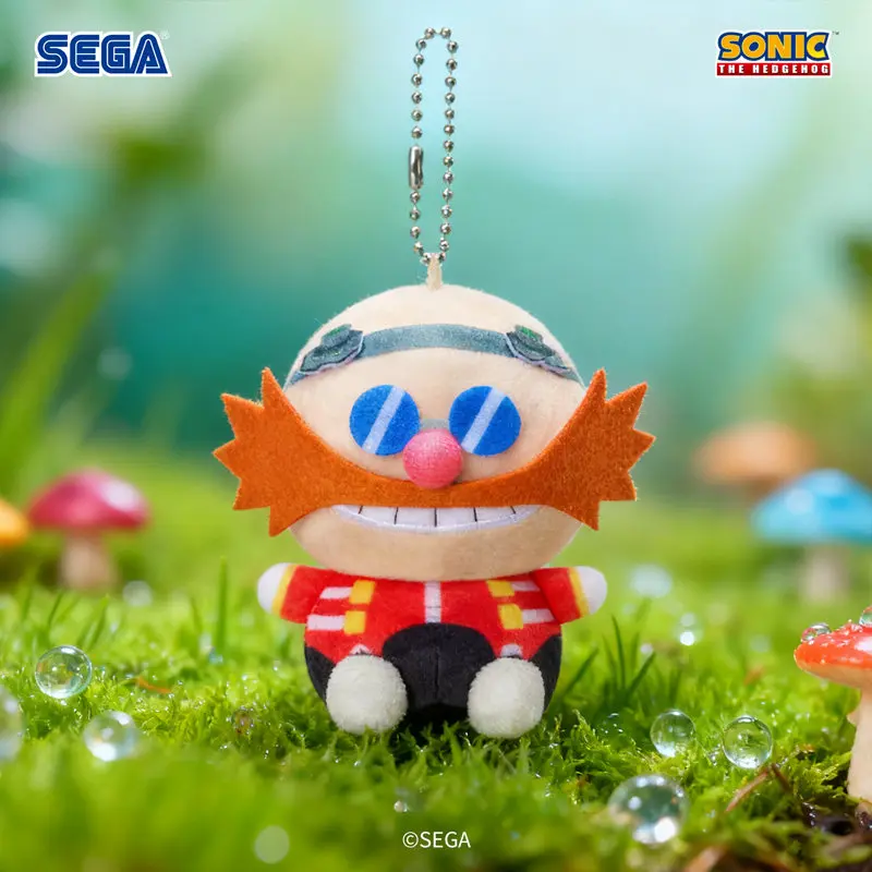 SEGA Plush Keychain Tails The Fox Sonic The Hedgehog Cooro Series Cute Soft Stuffed Toy Bag Pendant Cartoon Game Periphery