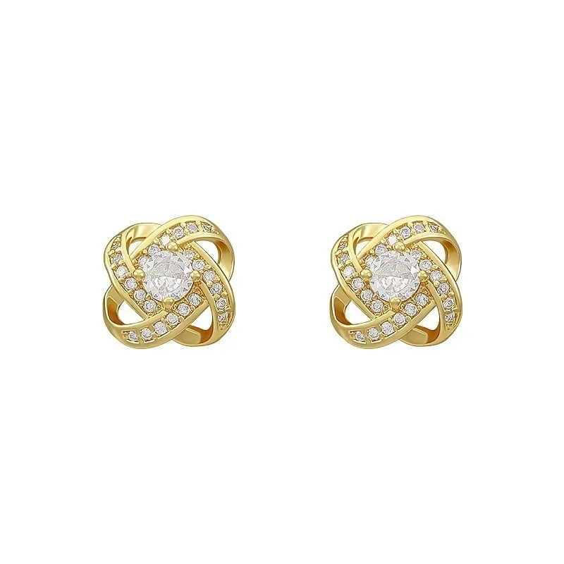 Zircon Earrings Fashionable Women's Fashion Trend Personalized Luxury Brand Design Beads Ear Stud Classic Jewelry Accessories image 6