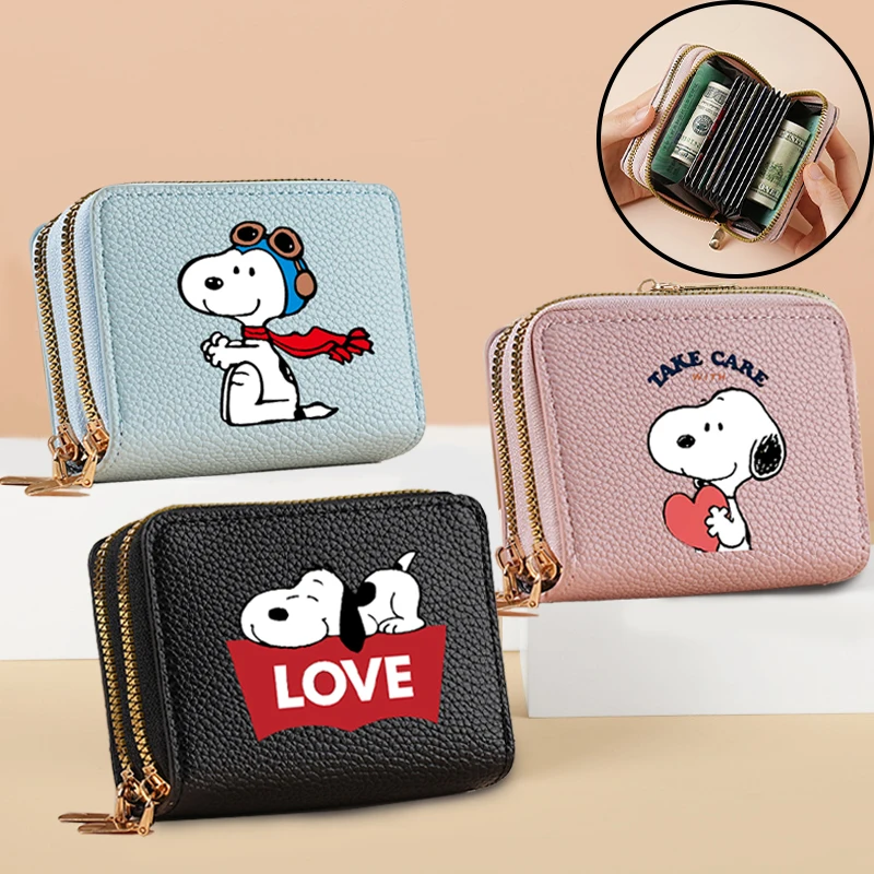 Snoopyed High-End-Geldbörsen mit großem Fassungsvermögen für Damen, Anime-Mode-Geldbeutel, tragbar, gut aussehender Kreditkartenhalter, Geschenke