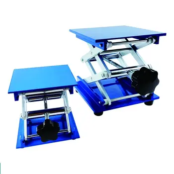 Piattaforma di sollevamento stabile regolabile per manutenzione motocicletta, supporto manuale per incisione in lega di alluminio, tavolo da 10 x 10 cm, mini 12 best sales piattaforma elevatrice - №4