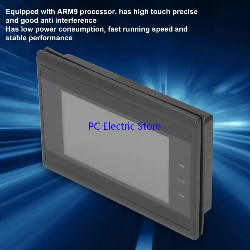 

IP65 Rateds Industrial HMIs Display 5.1x3.1Inch Cutout ARM9 Processor RS485 Communication Interfaces Compatible F19C