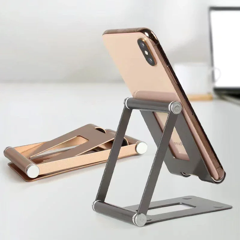 Imagem -03 - Suporte Ajustável do Telefone do Desktop Suporte Dobrável Tablet Desk Bracket Organizer Montagem Portátil Smartphone Material de Escritório