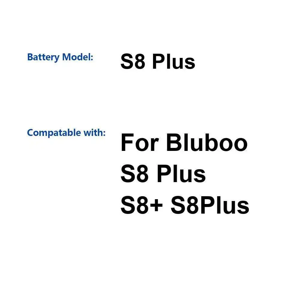 

Надежный блок питания, аккумулятор для мобильного телефона 3600 мАч для Bluboo S8 Plus