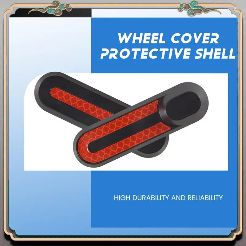 

Reliable-For Xiaomi M365 Electric Smart Scooter Wheel Hubs Cap Protective Shell Case With Sticker Decals Skateboard Replacement