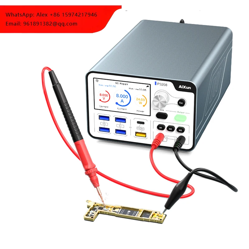 

AiXun P3208 320W Smart Regulated Power Supply 32V 8A Voltage Ammeter For Phone Ip7-14 Pro/Max Fast Charge Detection Cable Tester