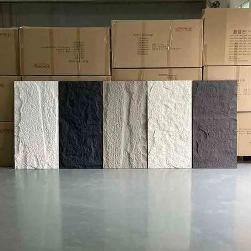 Ultra-Thin Lightweight PU Stone Veneer, Simulated Mushroom Culture Stone Large Slabs for Feature & Exterior Wall