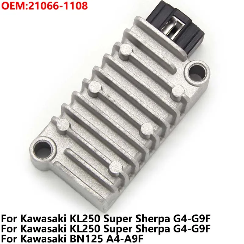 

Motorcycle voltage regulator rectifier for KAWASAKI KL250 Super Sherpa G4-G9F G4G9F 1997-2010 BN 125 A4-A9F 2001-2009 A4A9F